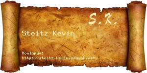 Steitz Kevin névjegykártya